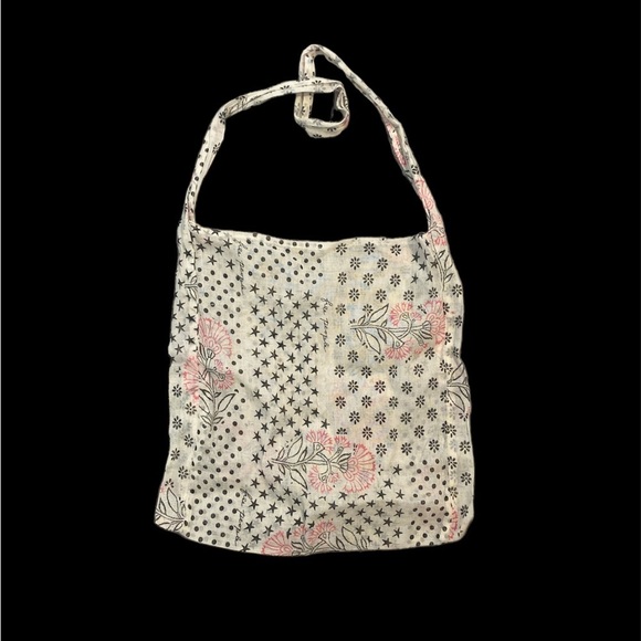 Free People Handbags - Free People Sheer Sack Polka Dot Star Floral Boho Shopping Crossbody Bag